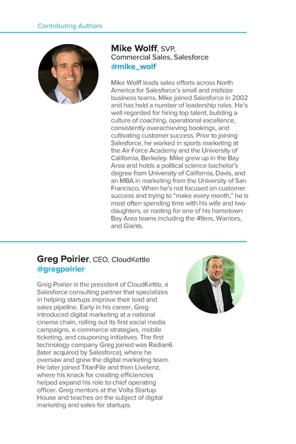 Contributing Authors & About Salesforce for Startups - Page 4